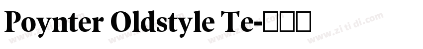 Poynter Oldstyle Te字体转换
